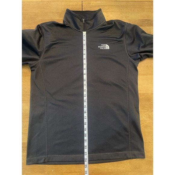 The North Face Fleece Lined Pull Over Layer 1/4 Zip‎ Charcoal Mens Size Medium - Picture 3 of 6